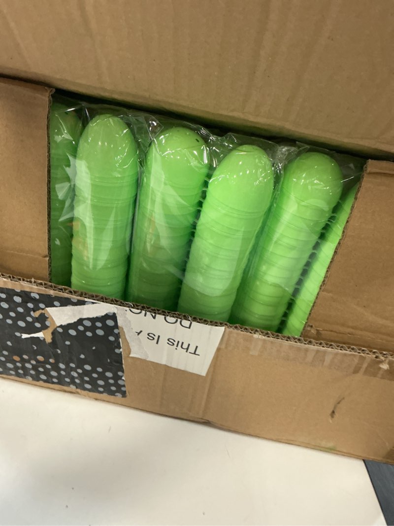 Condition photo showing Good Condition for 1000 pcs plastic easter eggs bulk, 2.4" empty pastel easter eggs fillable for easter hunt, basket stuffers fillers, classroom prizes, party favors supplies decoration