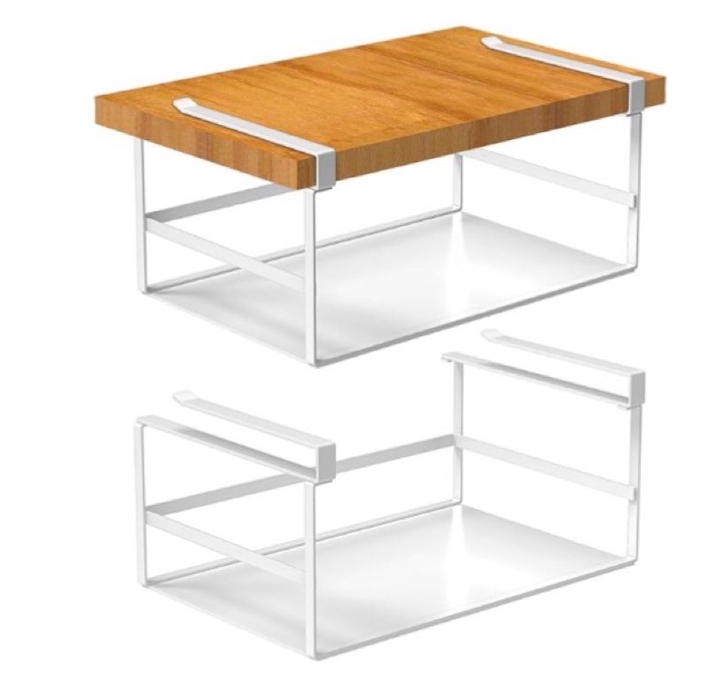 Fixirons 2 Pack Under Shelf Storage Basket Organizer Hanging Holder Metal Under Cabinet Organizer fo