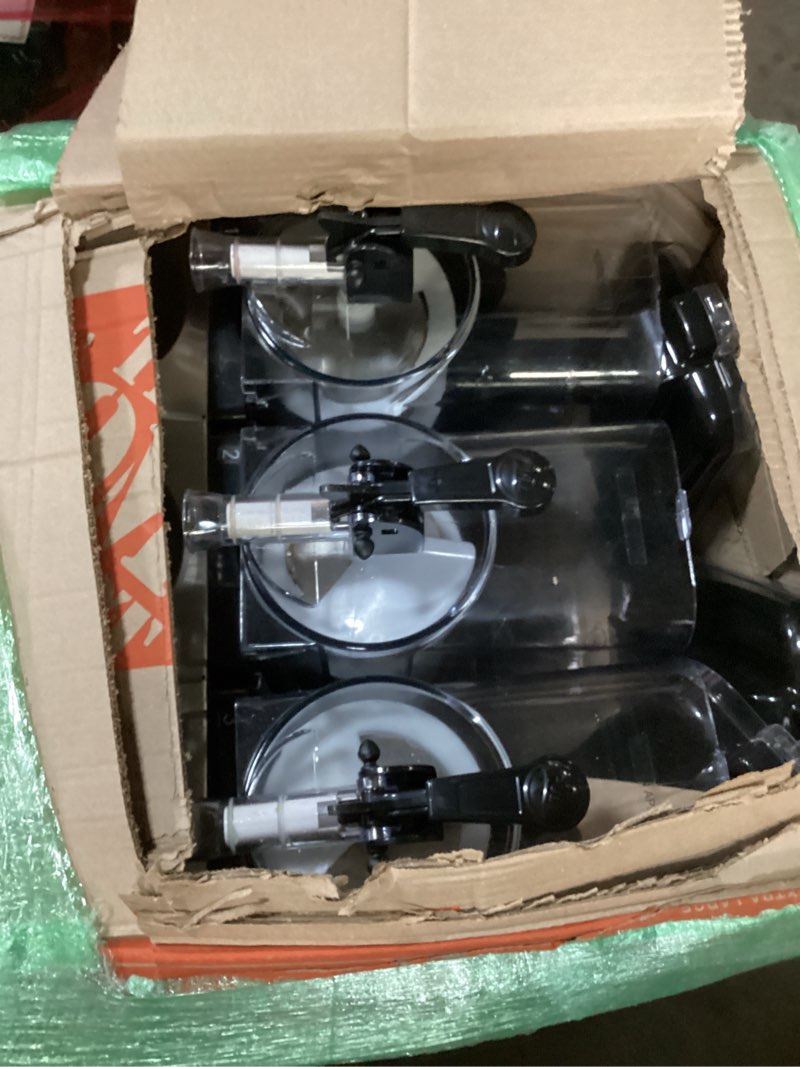 Condition photo showing Good Condition for VEVOR Commercial Slushy Machine, 15Lx3 Triple Tank Margarita Machine, 180 Cups Stainless Steel Margarita Smoothie Frozen Drink Machine, Slushie Machine for Party Restaurants Cafe Bars
