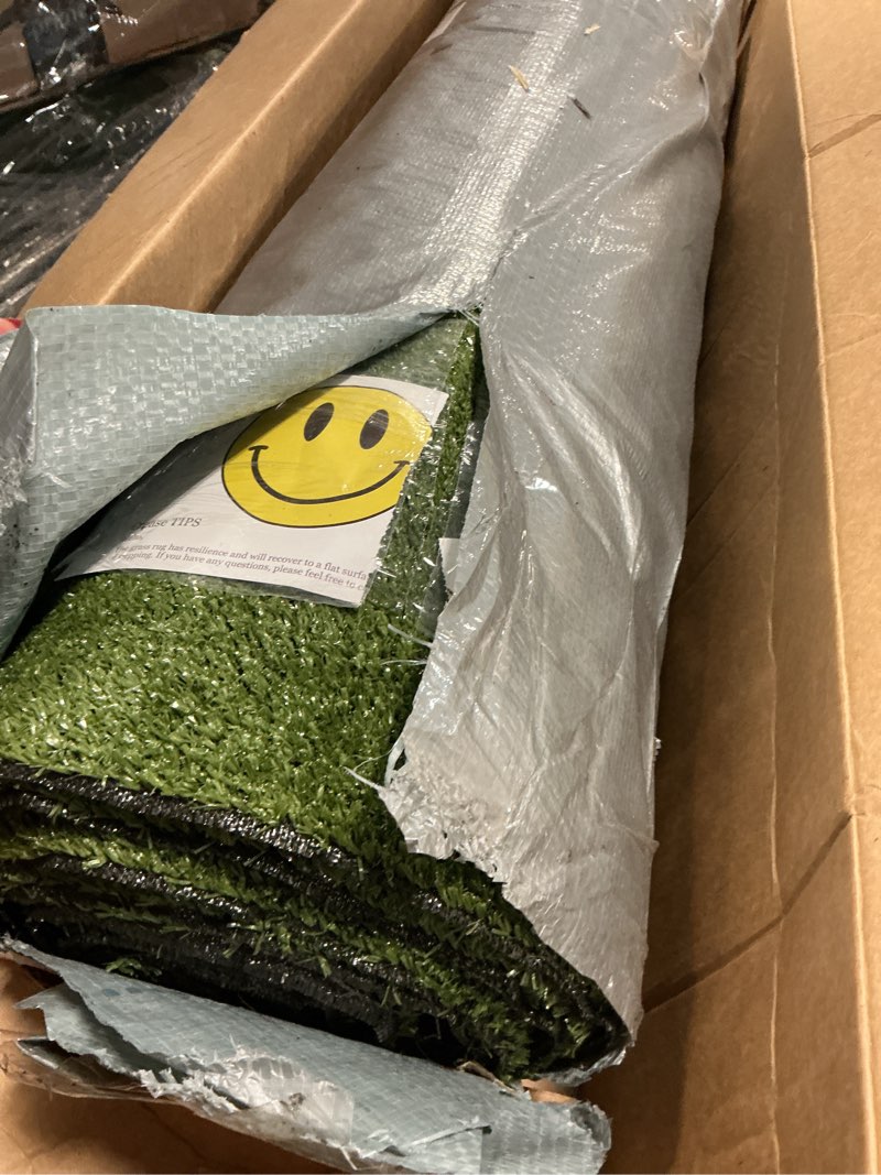 Condition photo showing New/Like New for xlx turf artificial grass outdoor runner rug - 3ft x 10ft fake grass carpet low pile turf for balcony dogs kids playground - pets friendly 3 ft x 10 ft