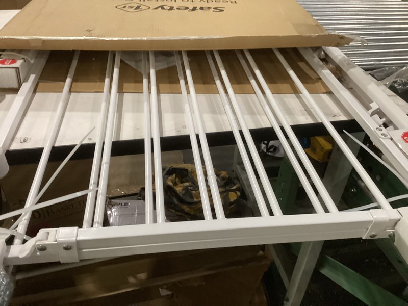 Condition photo showing Good Condition for Safety 1st Ready To Install Everywhere Baby Gate, Multi-use Baby Gate with Door for Doorways, Hallways and Stairs, White