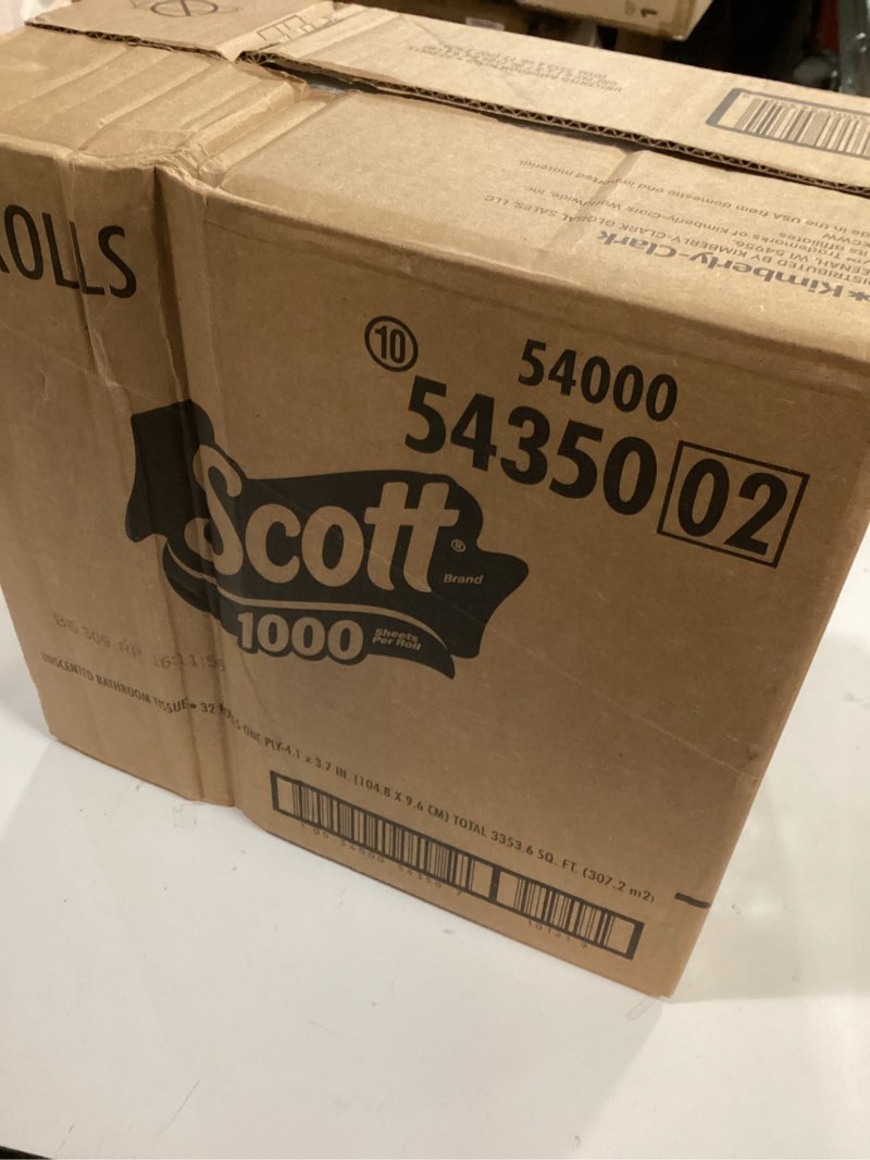 Condition photo showing New/Like New for Scott 1000 Toilet Paper, 32 Rolls, Septic-Safe, 1-Ply Toilet Tissue