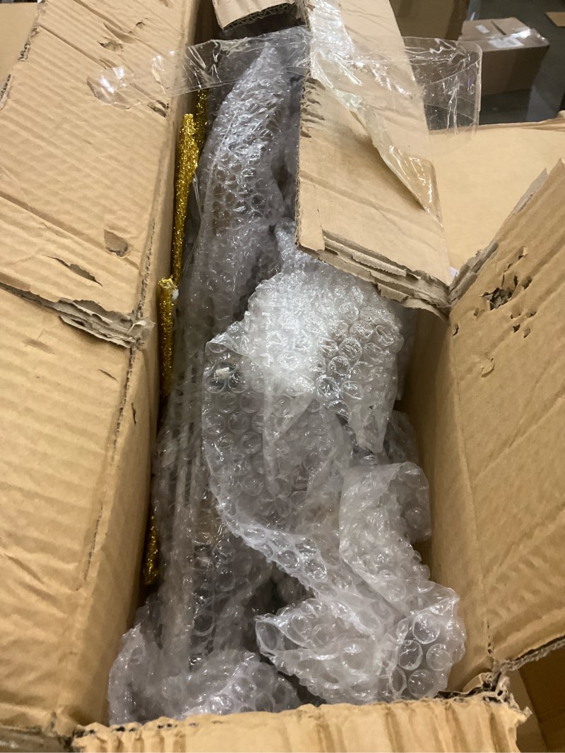 Condition photo showing As Is for 6ft Outdoor Pre-lit Nativity Set - Lighted Christmas Scene with 228 LED Lights - Weather Resistant and Quick Assembly