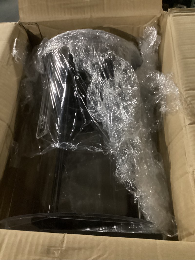 Condition photo showing New/Like New for Extra Large Acrylic Raffle Drum, 16 x 12 x 14 Inches Clear Raffle Tickets Spinner Cage with Shaking Hand, Transparent Ticket Spinner Box for Prize Draw Games Balls - Holds 4000 Tickets(Hexagon, Black) Black3 16 x 12 x 14.17 inches, XL Hexagon