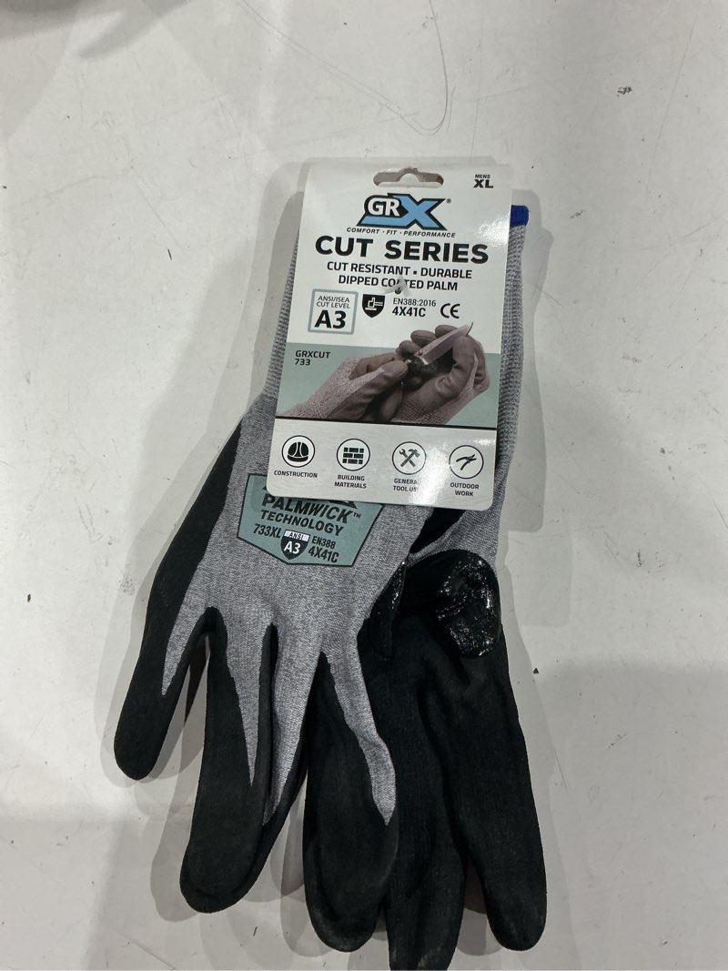 Condition photo showing Good Condition for grx x-large silver nitrile dipped hppe construction gloves, (1-pair)