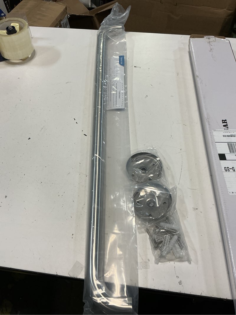 Condition photo showing Good Condition for AmazerBath Shower Grab Bars for Seniors Anti Slip, Bath Safety Grab Bar for Needy, Stainless Steel Bathroom Safety Grab Bars, Thickened Bar Bigger Base Holds 500LBS, 16" L x 1.25" D, Brushed Nickel 16"L x 1.25"D Brushed Nickel