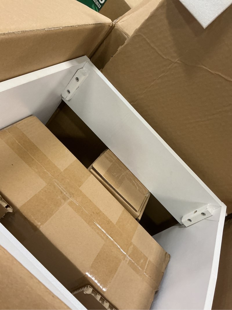 Condition photo showing Good Condition for allen + roth Crest Hill 18-in White Single Sink Bathroom Vanity with White Vitreous China Top