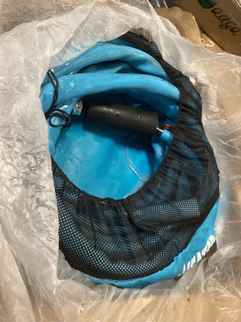 Condition photo showing As Is for Kohree 50FT Heated Water Hose for RV, -40 ? Heated Drinking Water Hose 5/8", Heavy Duty Heated Hose for RV, Camper, Truck, Leak Free, Abrasion-Resistant Cover, Energy Saving Thermostat 50 ft Heated Water Hose Blue