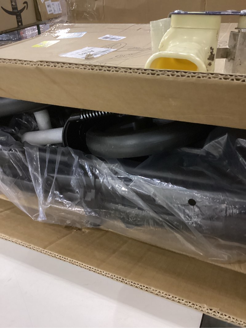 Condition photo showing As Is for One-Click Folding Dog Stroller for 2 Dogs - 4 Wheel Jogger with Storage Pocket - Suitable for Pets Up to 110LBS (Beige & Grey) Beige&Grey