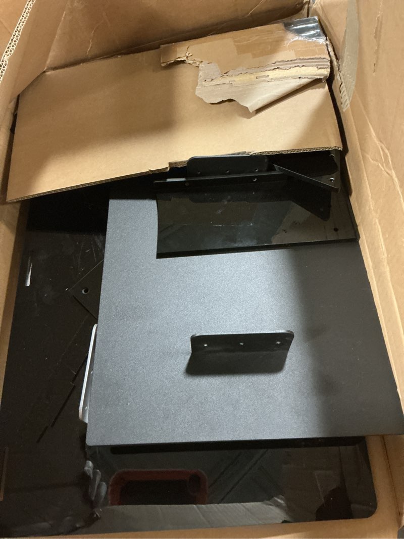 Condition photo showing As Is for Podium Stand, Acrylic 24" L x 16" W x 43.5" H Adjustable Angles with Metal Base, Podium for Church, Weddings, Classroom, Speech, Lecterns & Podiums, Black