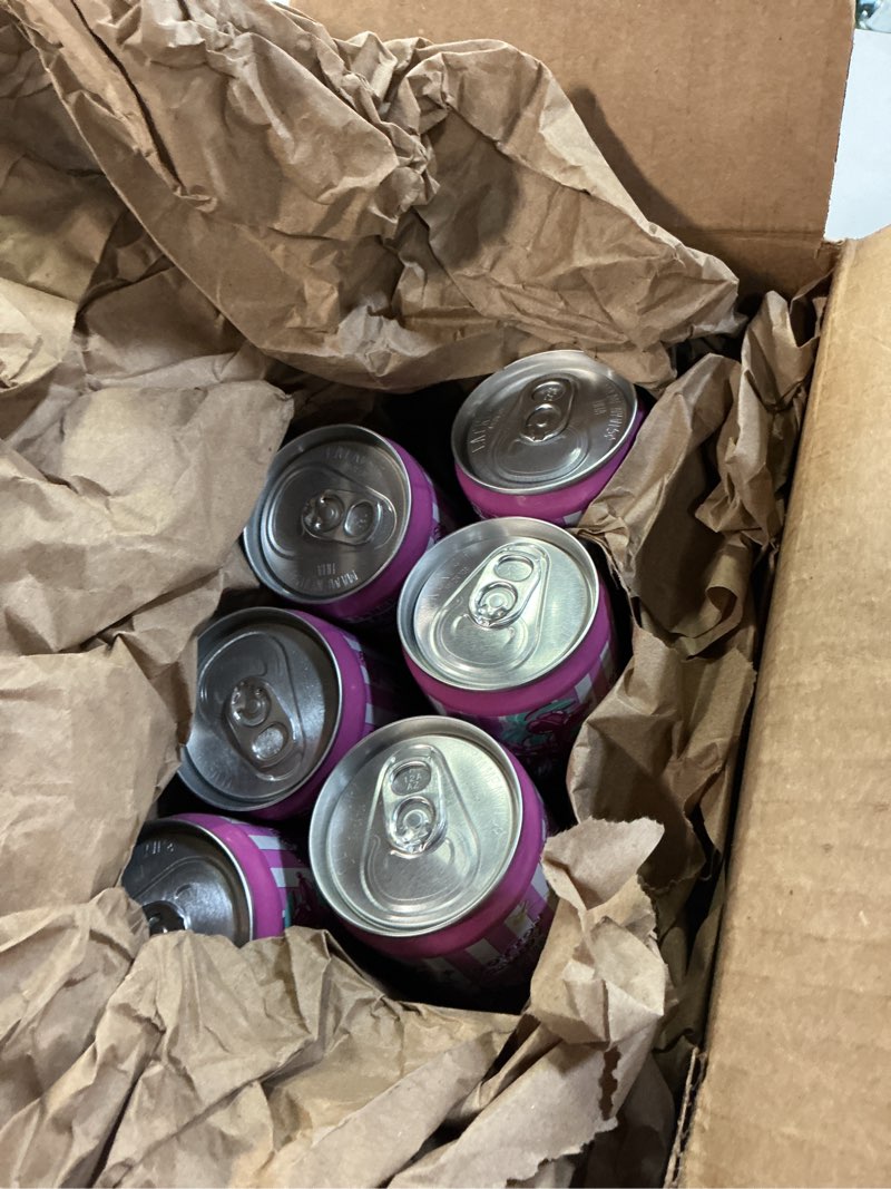 Condition photo showing New/Like New for alani nu cotton candy slush energy drink, 12 fl oz cans, pack of 6