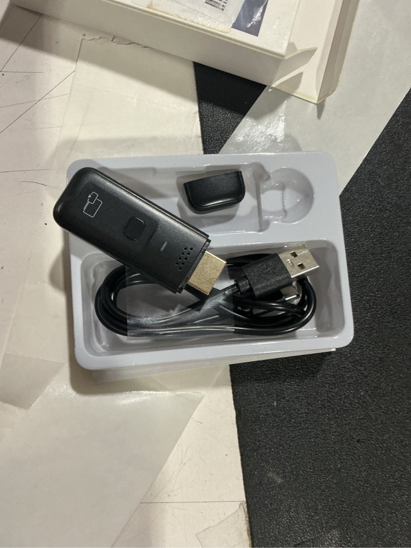 Condition photo showing Good Condition for wireless hdmi display dongle adapter, 4k decode & 1080p@60hz wireless casting for iphone/ipad/macbook to tv/monitor/projector, plug & play portable hdmi extender support airplay black