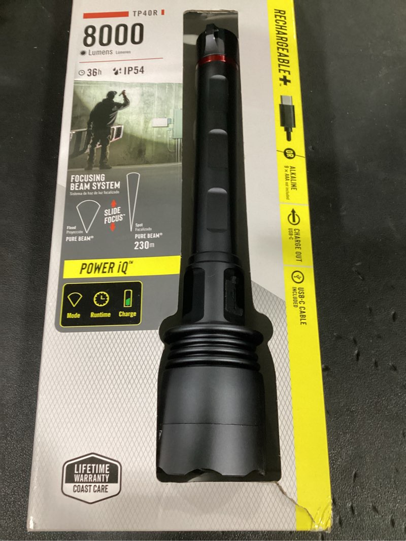 Condition photo showing Good Condition for coast tp40r 8000-lumen 5 modes led flashlight with rechargeable batteries included