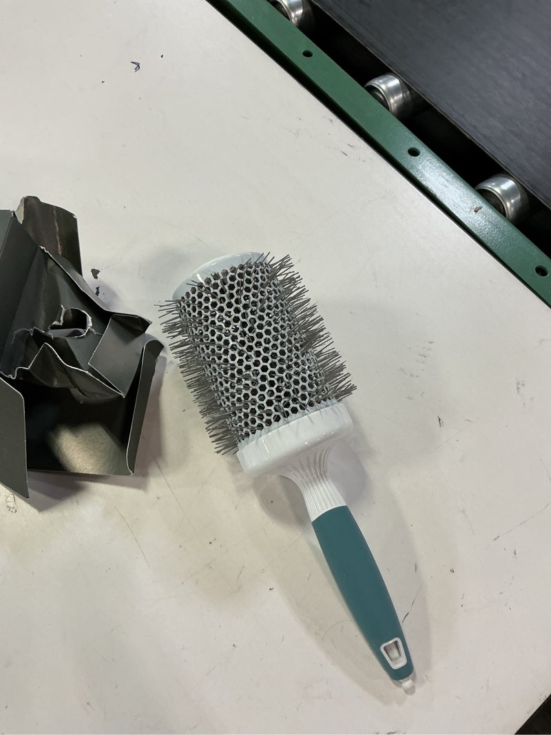 Condition photo showing Good Condition for round brush for blow drying - extra large ceramic ion thermal barrel for precise styling and maximum volume - lightweight hair brush for smooth manageable hair (bristle 3.4 in, barrel 2.5 in) 2.5 inch
