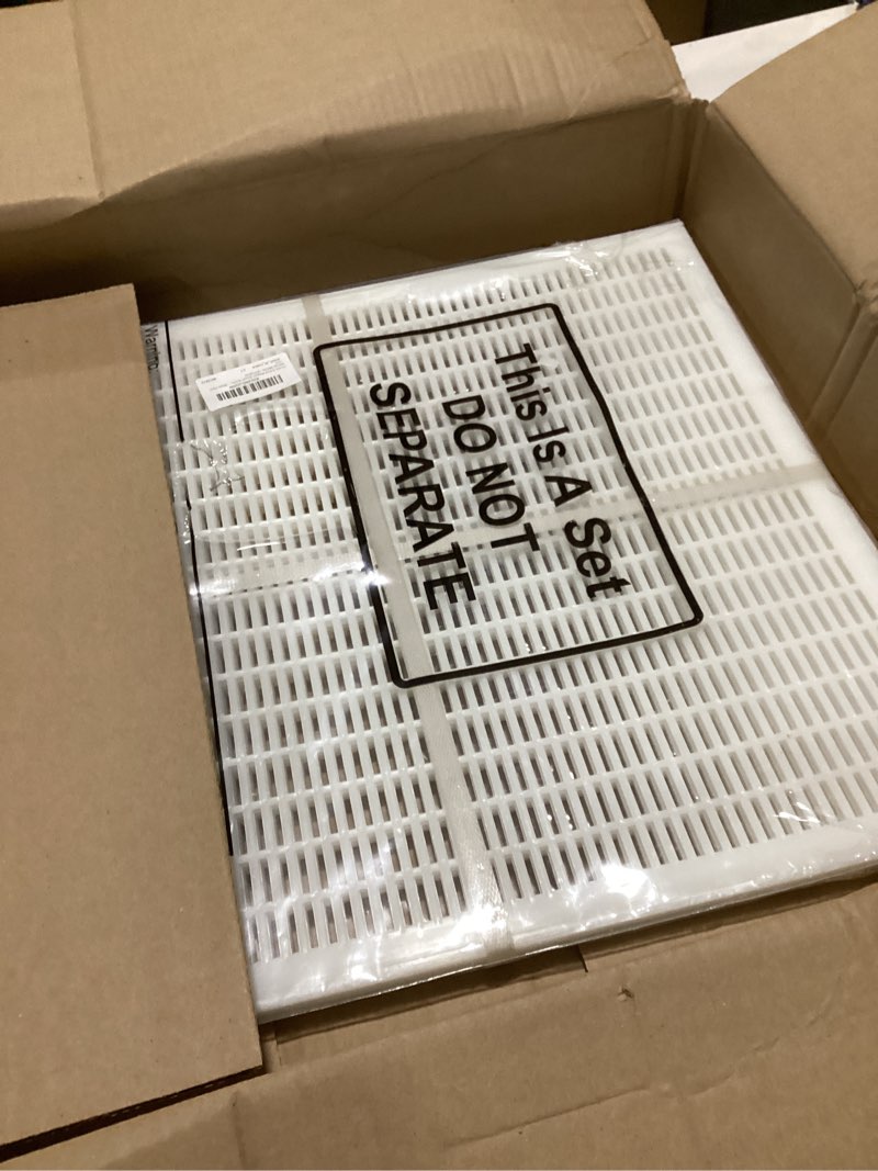 Condition photo showing As Is for yinkin 6 pcs plastic queen excluder queen bee excluder bee hive for beekeeping and separating queen bees from honey (white, 10 frame) white 10 frame