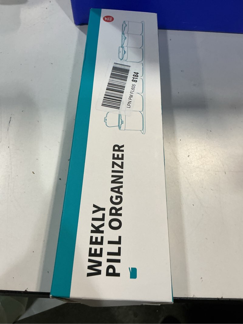 Condition photo showing New/Like New for Odaro Extra Large Weekly Pill Organizer, XL Pill Box 7 Day Am Pm, Jumbo Medicine Organizer 2 Times A Day to Hold Daily Medicine Vitamin and Supplements - Rainbow Color