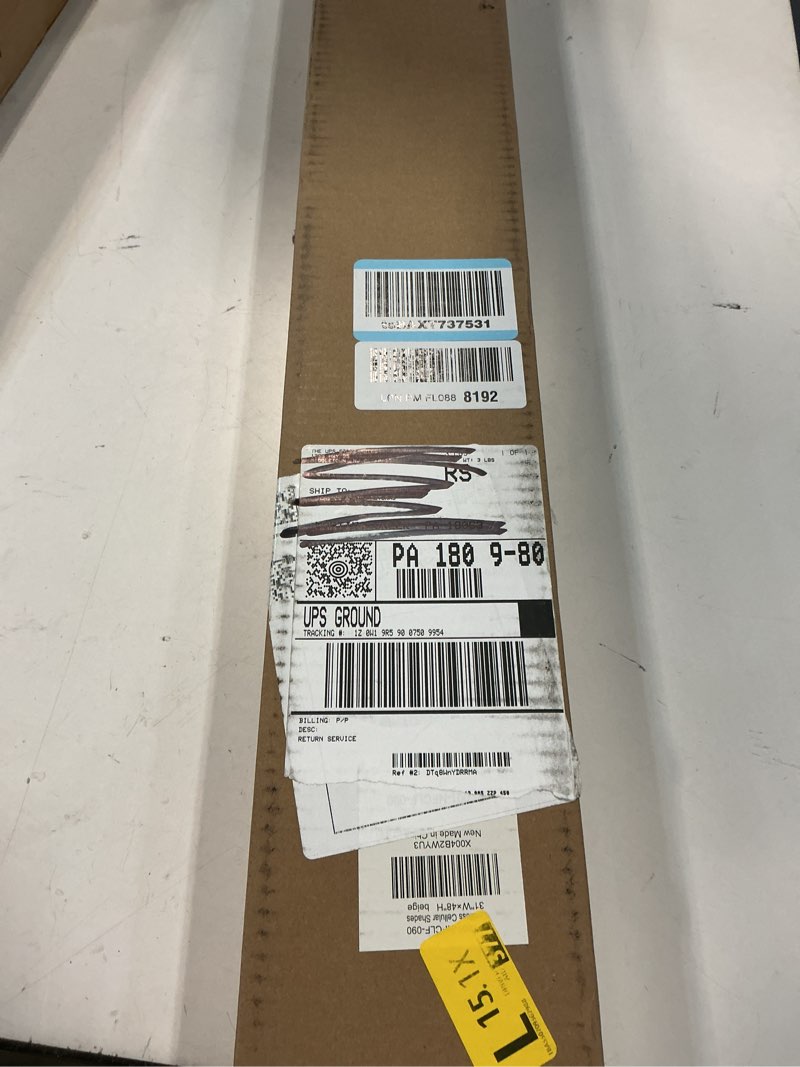 Condition photo showing New/Like New for lazblinds no tools no drill cordless cellular shades, light filtering honeycomb shades for home, thermal insulation blinds for windows, 31" w x 48" h, beige light filtering-beige 31" w x 48" h