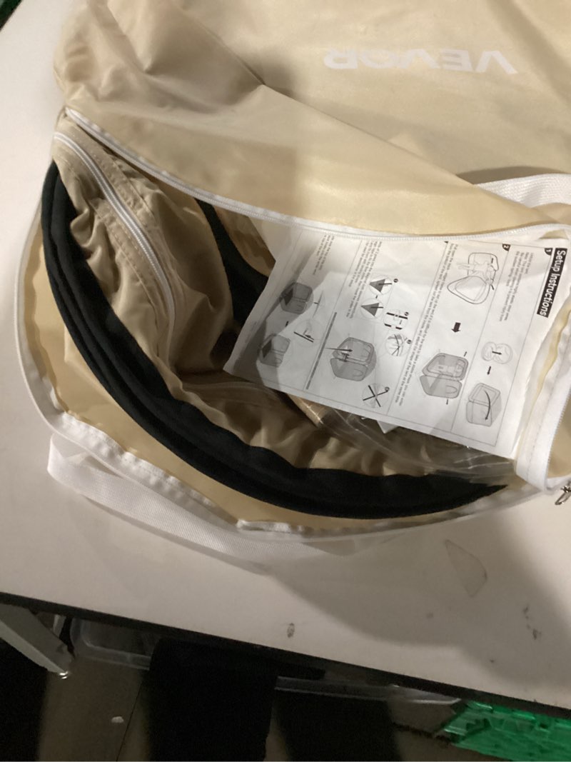 Condition photo showing New/Like New for VEVOR Pop Up Gazebo Screen Tent 6 Sided Canopy Sun Shelter with 6 Removable Privacy Wind Cloths & Mesh Windows, 10x10FT Quick Set Screen Tent with Mosquito Netting, Army Green Army Green 10x10ft