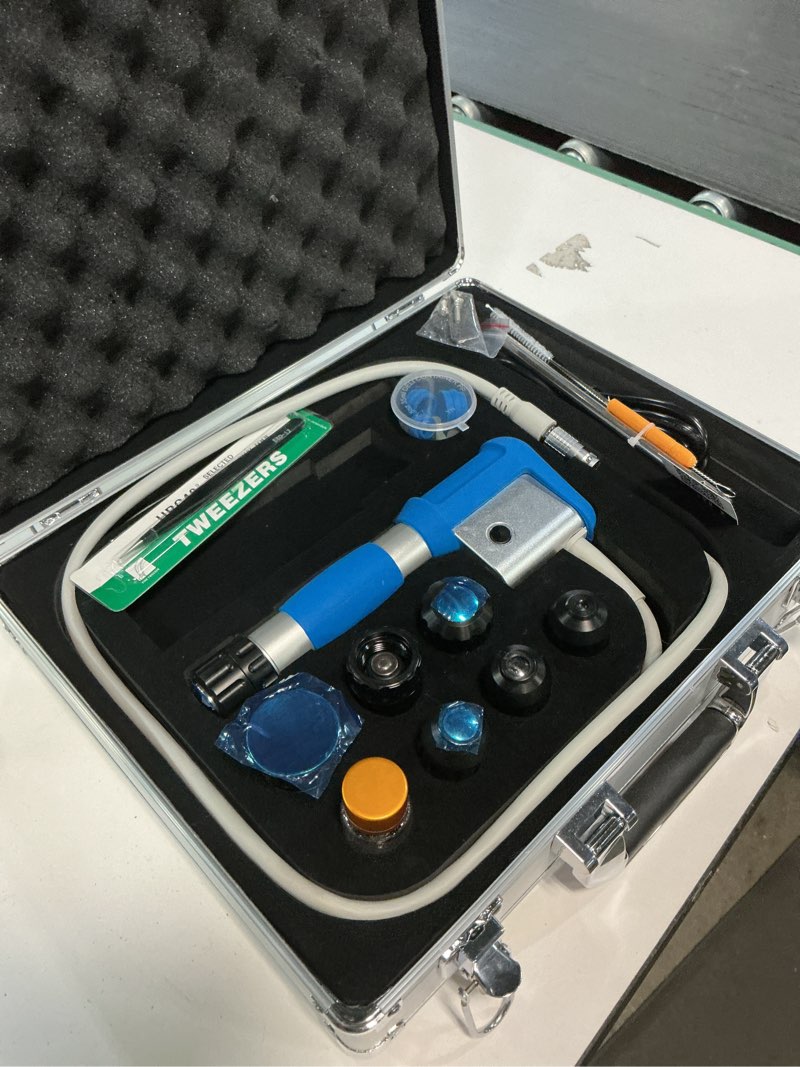 Condition photo showing As Is for (Product incomplete,and used)  2026 New Upgraded Shockwave Therapy Machine, Extracorporeal Shock Wave Therapy Device for Pain Relief,Muscle and Bone Tissue Regeneration, ESWT Shock Wave Therapy Machine for Home & Institution Use