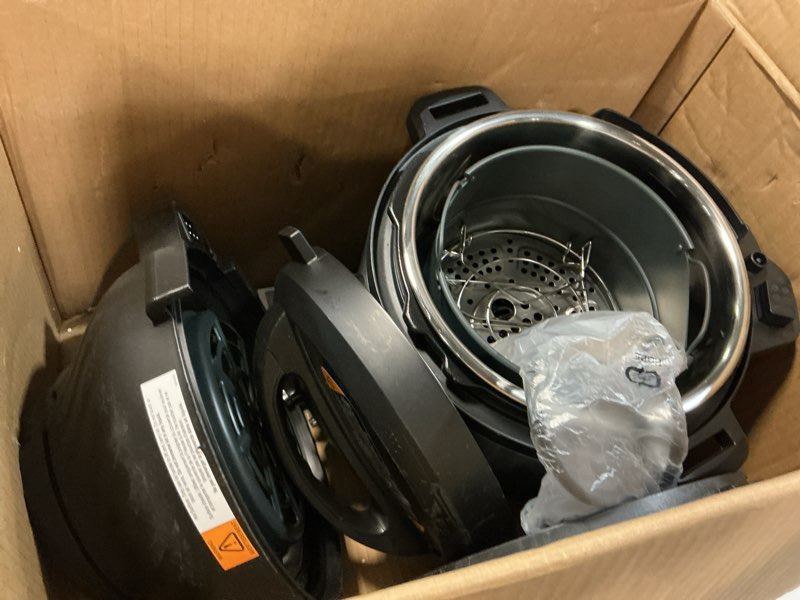 Condition photo showing Good Condition for instant pot duo crisp 11-in-1 air fryer and electric pressure cooker combo with multicooker lids that air fries, steams, slow cooks, sautés, dehydrates, & more, free app with over 800 recipes, 6 quart 6 qt