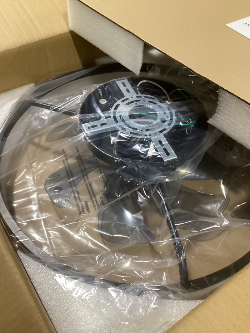 Condition photo showing Good Condition for Ceiling Fans with Lights and Remote, 20" Modern Low Profile Ceiling Fan with Light, Stepless Color Temperature Change and 6 Speeds for Bedroom, Kids Room and Living Room (Black)