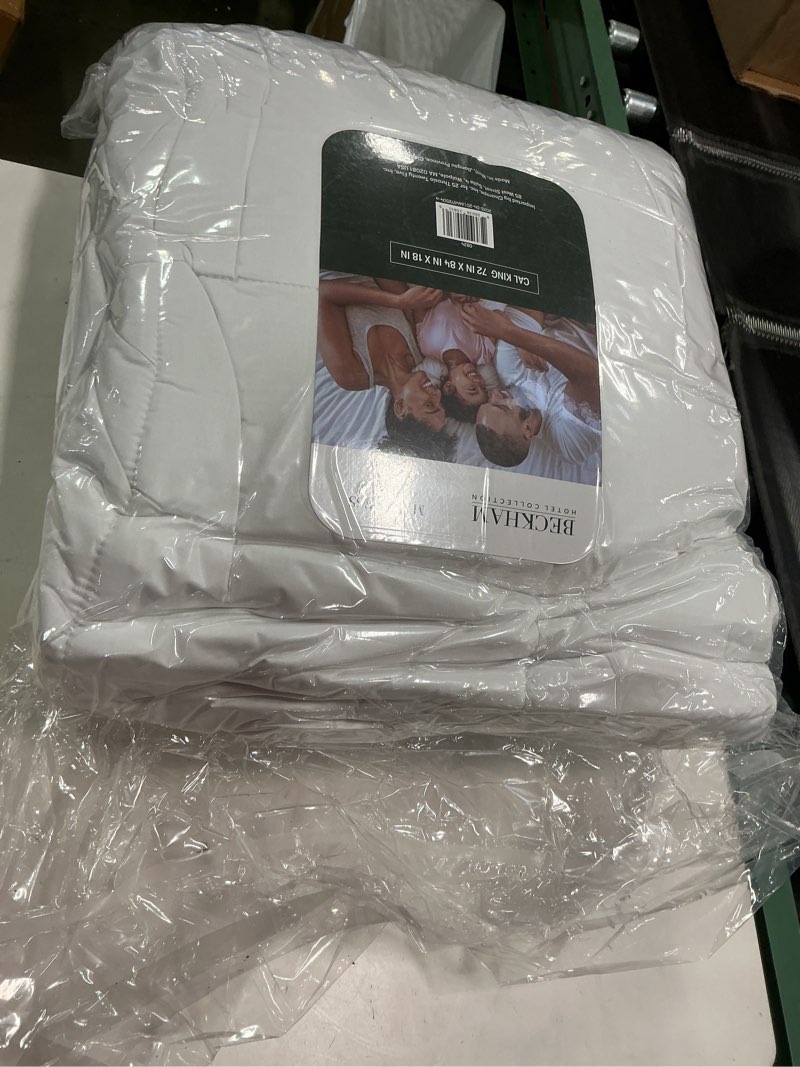 Condition photo showing New/Like New for Beckham Hotel Collection California King Size Mattress Pad (Extra Padded) & Protector Hybrid - Quilted Pillow Top Mattress Cover - Thick, Plush, Fitted Mattress Topper for Bed