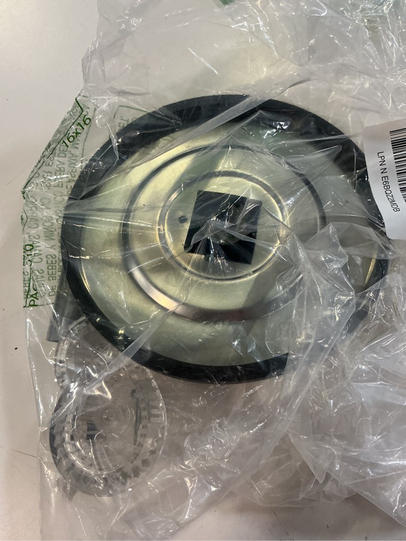 Condition photo showing As Is for enhon tub and shower trim kit, shower trim compatible with moen chateau t470 single handle tub/shower standard valve, escutcheon screws tube and handle(brushed nickel, knob) brushed nickel knob