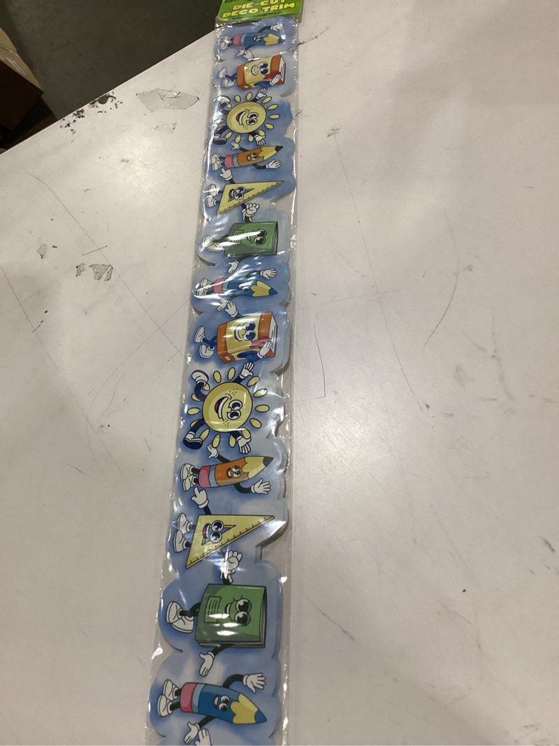 Condition photo showing Good Condition for die cut deco trim school supplies theme