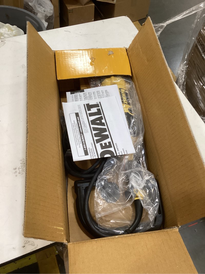 Condition photo showing As Is for dewalt buffer polisher, 7-in-9-in, 12 amp, variable speed dial 0-3,500 rpm’s, soft start corded car buffer (dwp849x)