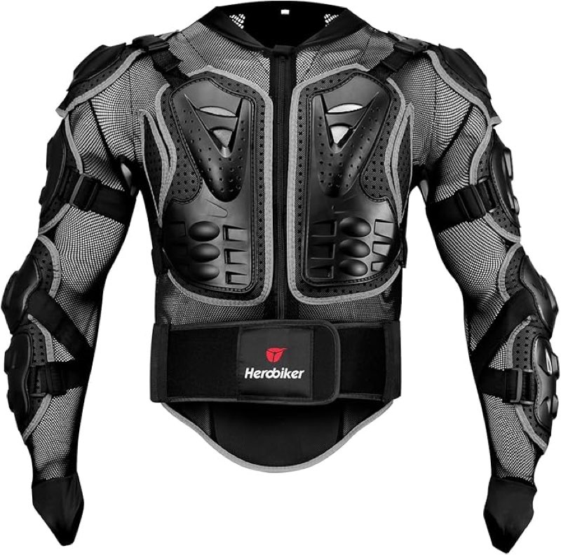 herobiker motorcycle full body armor jacket spine chest protection gear motocross motos protector motorcycle jacket 2 styles