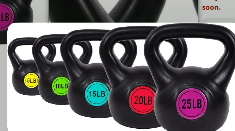 BalanceFrom Wide Grip Kettlebell Exercise Fitness Weight Set, Multiple Sizes