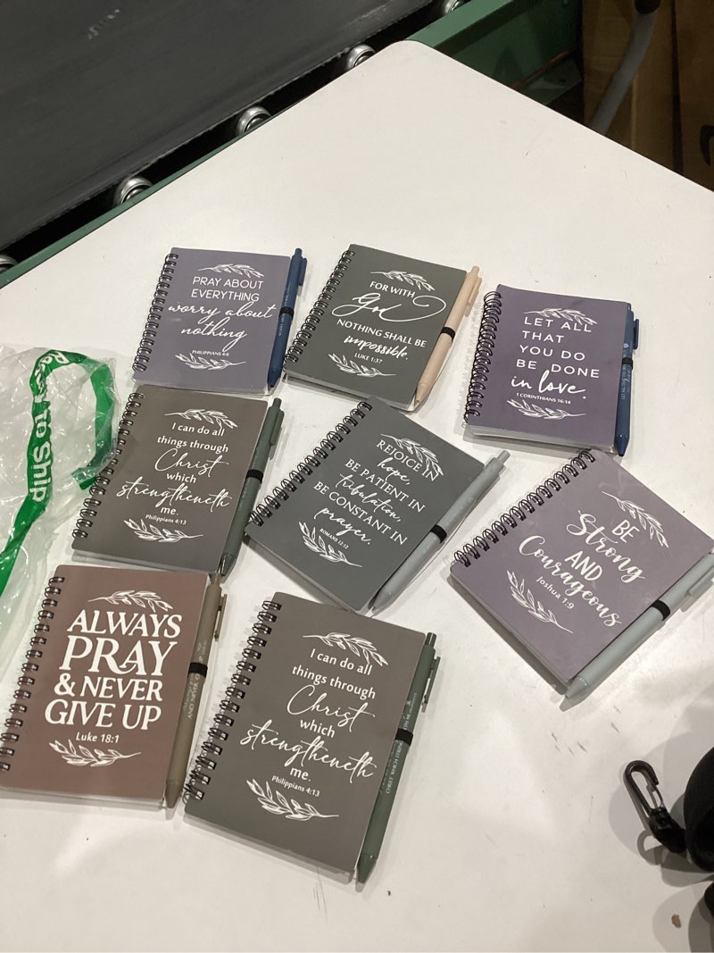 Condition photo showing Good Condition for 8 pcs employee appreciation gifts bulk – inspirational notebooks with motivational pens, small notepads for coworkers, office staff, team, volunteer, nurse, teachers, housekeeping (boho)