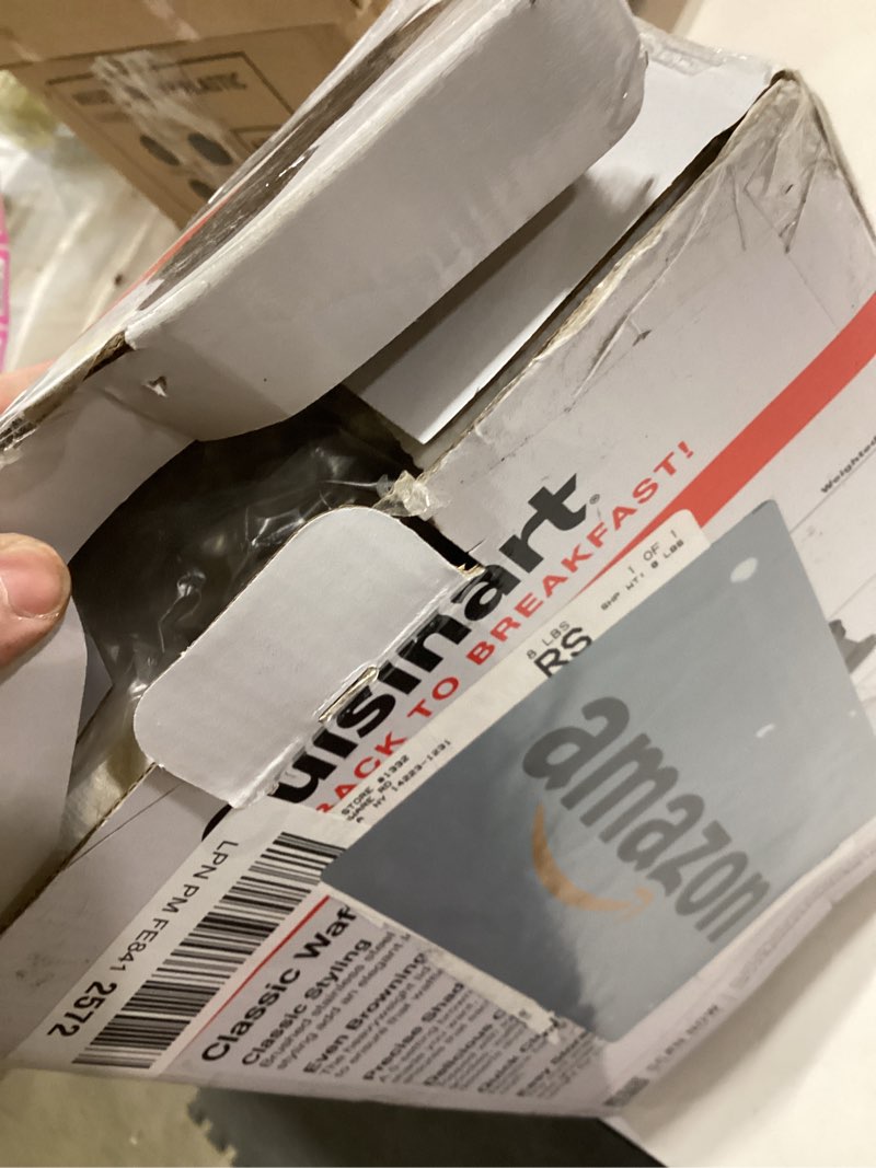 Condition photo showing Good Condition for Cuisinart Waffle Maker, 1250W Round Classic Waffle Iron, 5-Setting Adjustable Browning Control, WMR-CANAS, Brushed Stainless New Round Classic