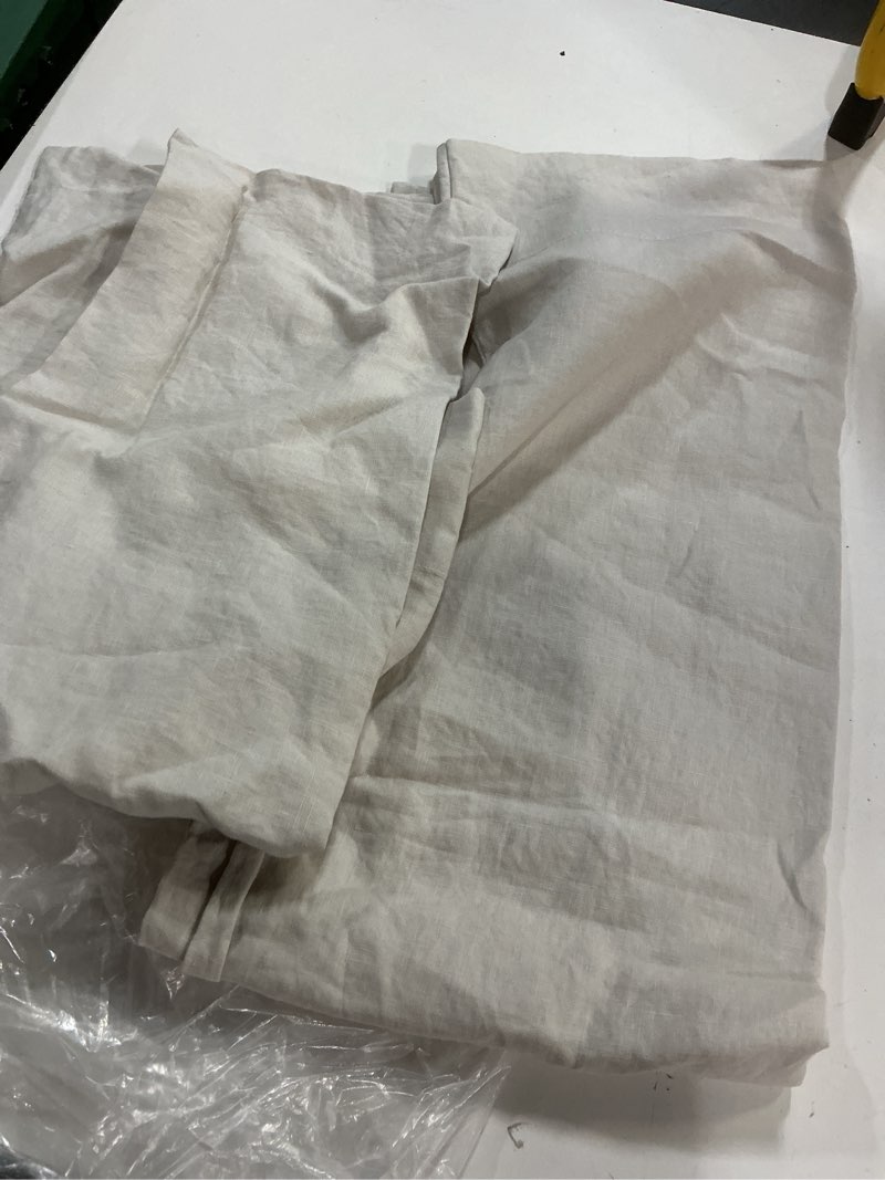 Condition photo showing Good Condition for quince, european linen shams /king set of 2/sand