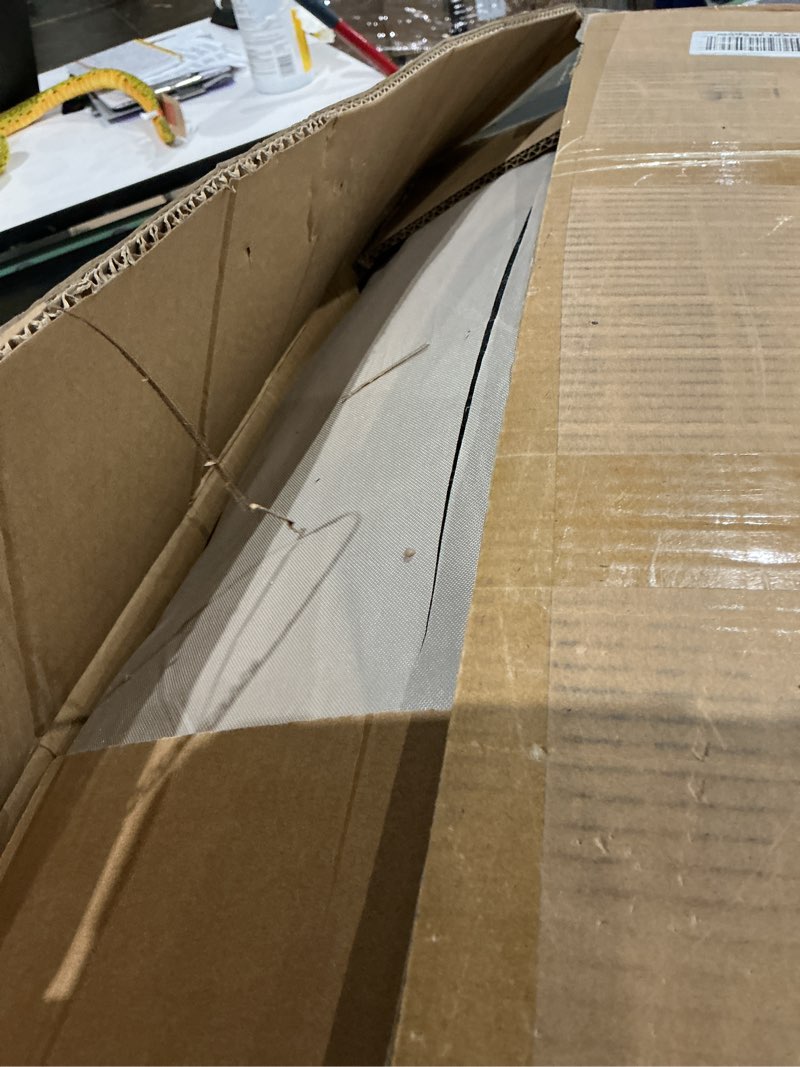 Condition photo showing As Is for inflatable tent with skylight, quick setup blow up tents with pump, hot tent with stove jack, waterproof oxford inflatable house for camping, air glamping tents for camping adult 4-6 person 4-6p off white