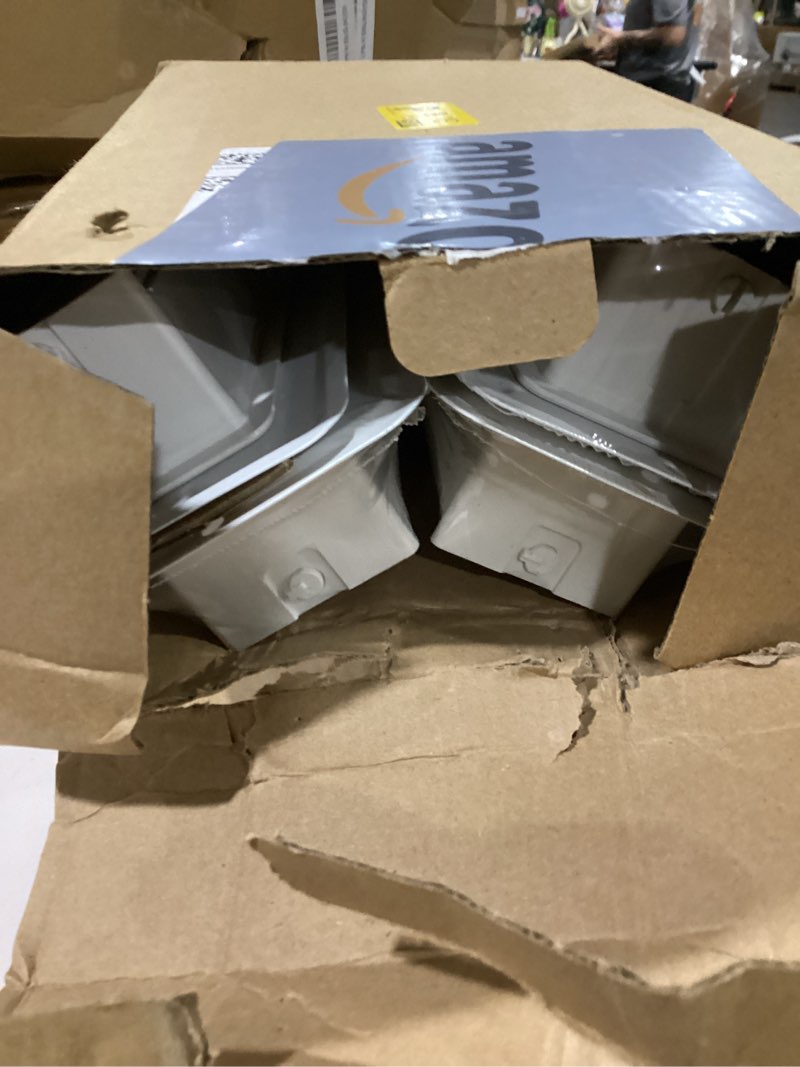 Condition photo showing Good Condition for floor register 2x10, white vent covers for home floor & wall, floor vents with screws for quick-fit, heavy duty walkable metal face & air supply lever for easy adjust toe kick vent grilles, 4 pack white 2x10 4 pack
