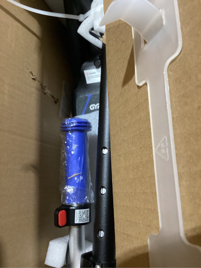 Condition photo showing Good Condition for gyroor h30 max electric scooter for kids, led dispaly, 150w powerful motor, dual brake system, adjustable height and speed, best presents for kids h30max-blue