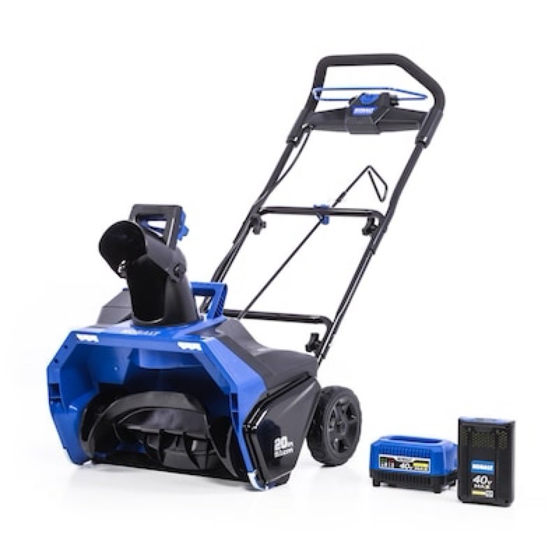 kobalt 40-volt 20-in single-stage push battery snow blower 6 ah (battery included) (charger included)
