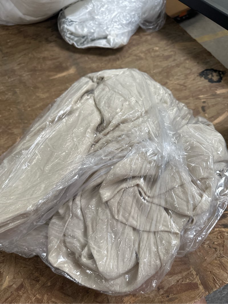 Condition photo showing Good Condition for european linen duvet cover, king/cal king, oat