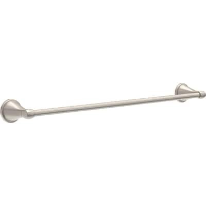 delta becker 24-in spotshield brushed nickel wall-mount single towel bar