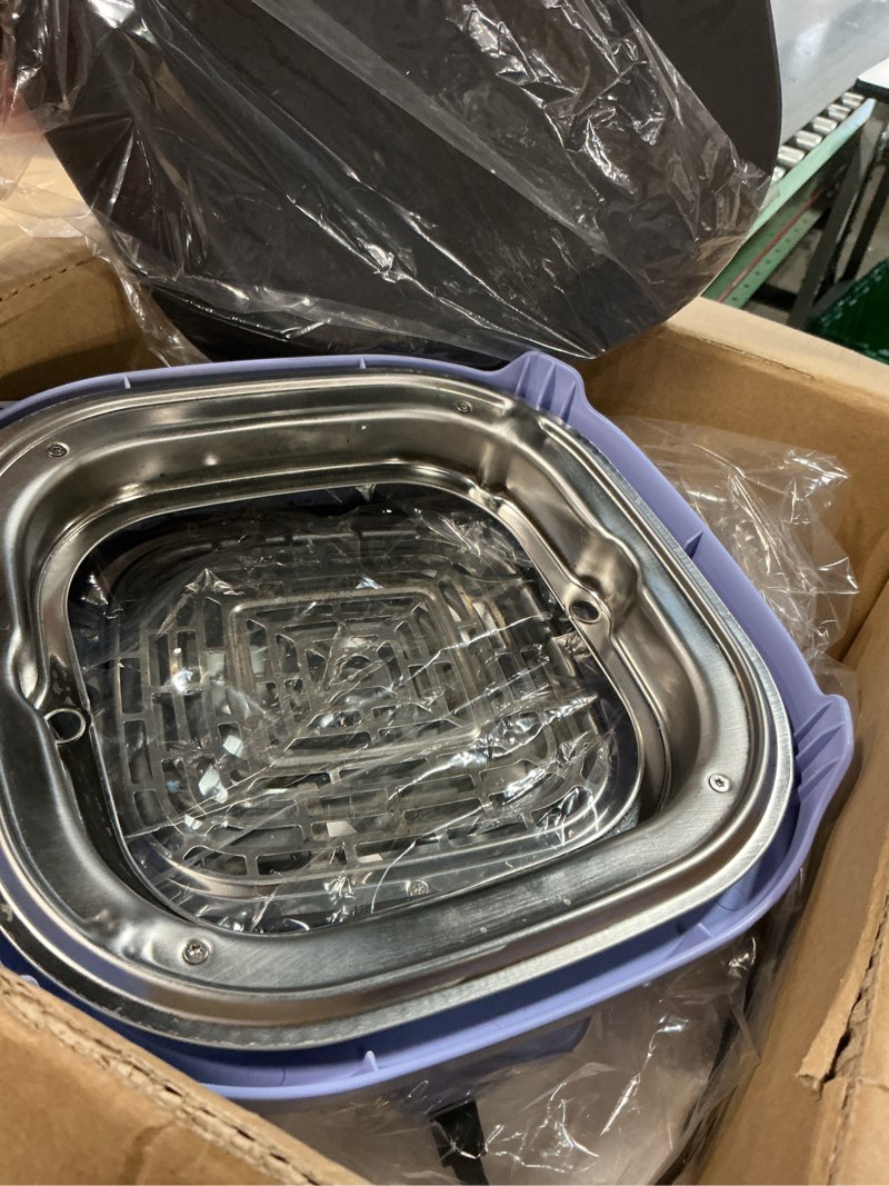 Condition photo showing Good Condition for Ninja | Air Fryer | Crispi 4-in-1 Portable Cooking System | 4QT & 6 Cup Glass Containers, Crisper Plates & Storage Lids Included | Microwave, Freezer & Dishwasher Safe | Frosted Lilac | FN101PR