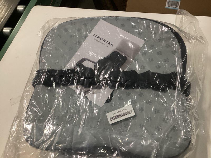 Condition photo showing Good Condition for Seat Cushion & Lumbar Support Pillow Set for Office Chair, Ergonomic Pillow for Sciatica Pain Relief, Memory Foam Back Support Pillow & Chair Cushion for Car seat, Desk Chair (Black)