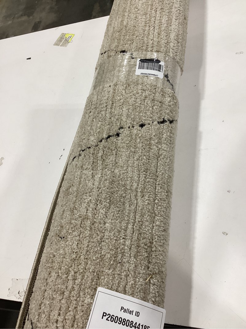 Condition photo showing Good Condition for loloi darby collection dar-03 sand/charcoal 4'-0" x 6'-0" accent rug sand / charcoal 4' x 6' (rectangular)