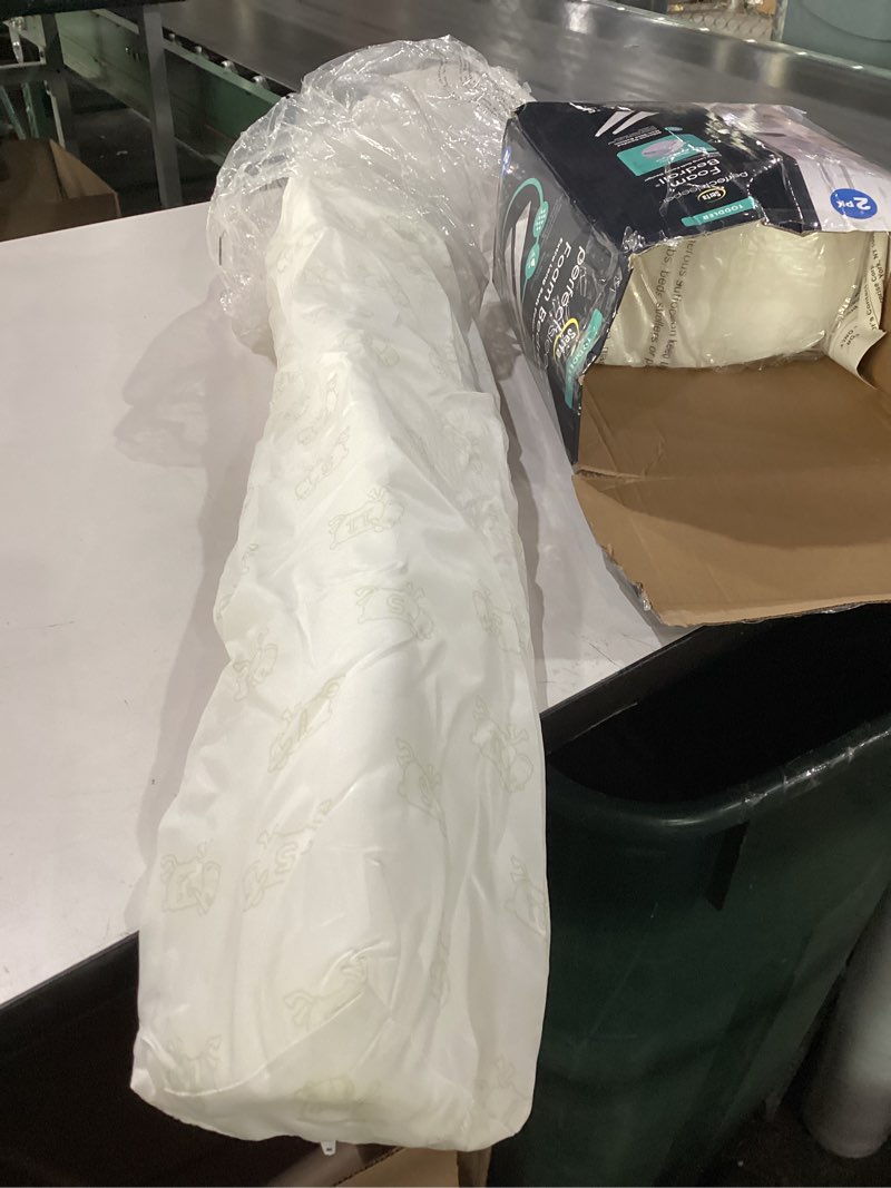 Condition photo showing Good Condition for Serta Perfect Sleeper Extra Long Foam Bedrail - Guardrail for Toddlers & Kids with Water-Resistant, Non-Slip & Machine Washable Cover - 2pk, White 2 Count (Pack of 1)