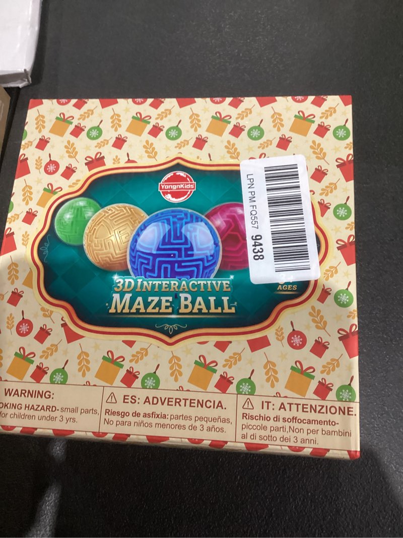 Condition photo showing New/Like New for YongnKids 4 Pack 3D Puzzle Maze Ball Toys| Brain Teaser Puzzles Maze Game for Adults & Kids Ages 8-12 13+ Gifts, Games for Adults and Family Best- Easy & Medium & Hard Challenges Blue,orange,green,red
