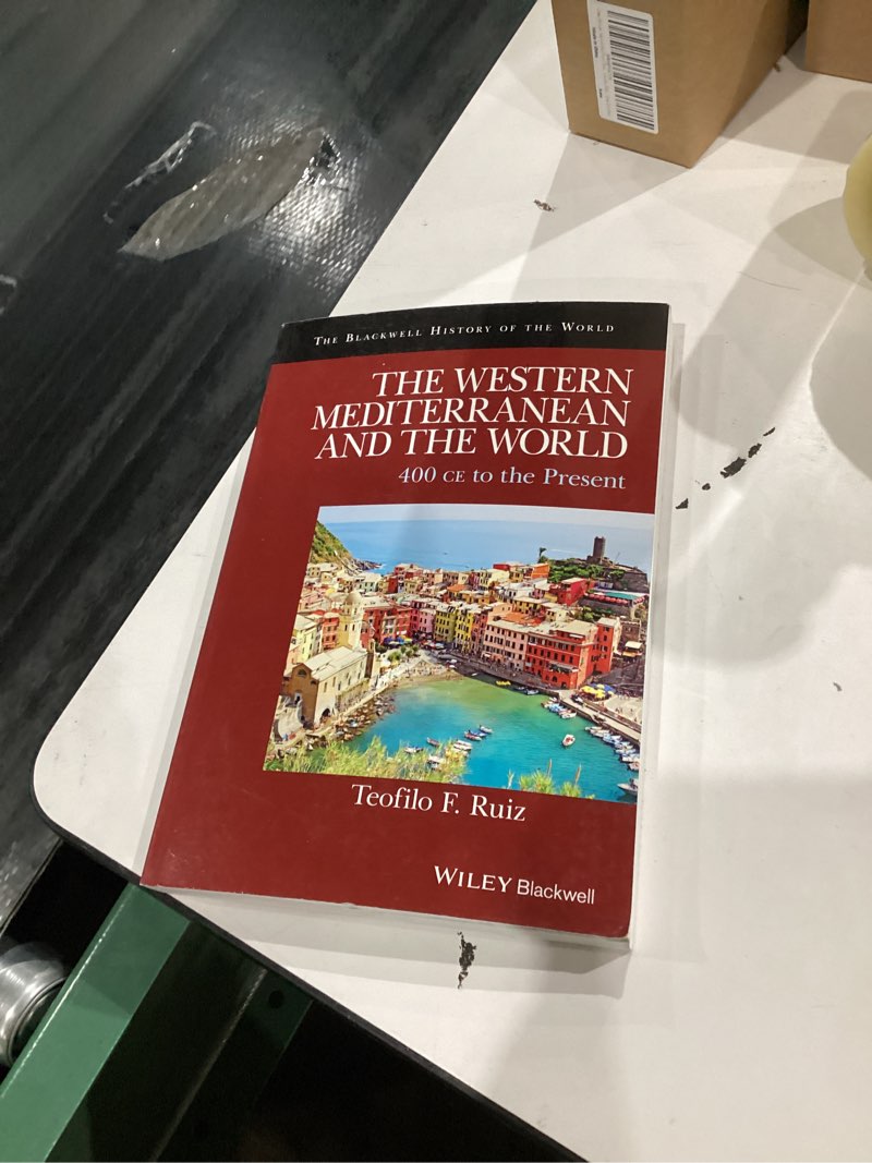 Condition photo showing Good Condition for The Western Mediterranean and the World: 400 CE to the Present (Blackwell History of the World)