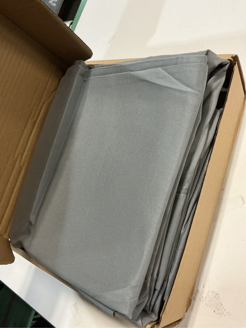 Condition photo showing Good Condition for Amazon Basics Lightweight Super Soft Comfortable Brushed Microfiber 4 Piece Bed Sheet Set with 14-Inch Deep Pockets, Queen, Dark Gray, Solid Dark Gray Queen