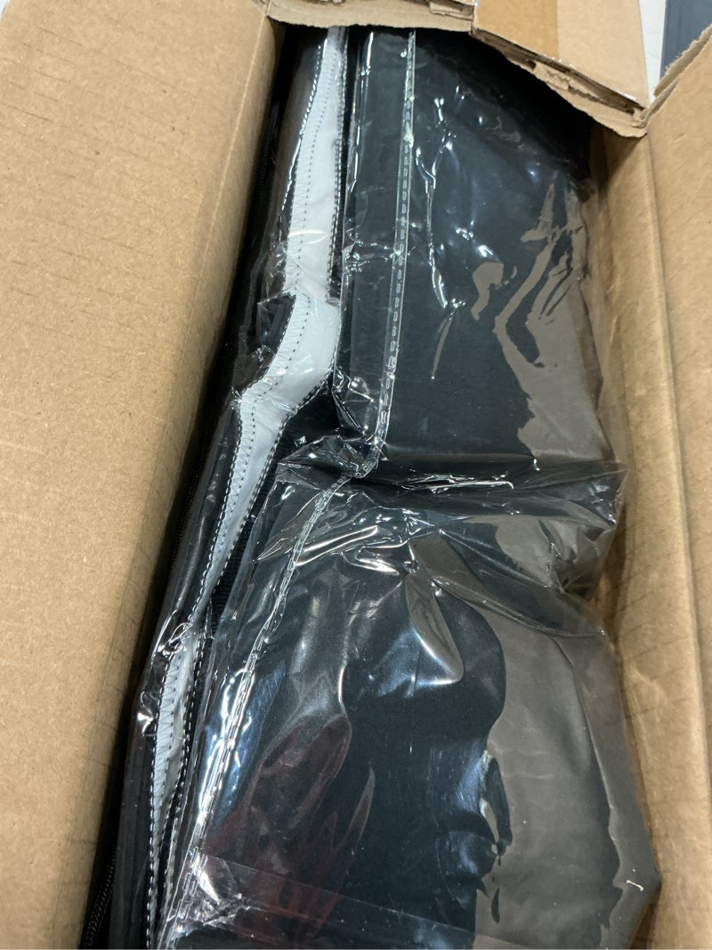 Condition photo showing Good Condition for black white backdrop screen with stand kit 5x6.5ft for photo video studio, 2-in-1 revisible black backdrop white screen with t-shaped photography background support stand and 5 clamps black white 5x6.5ft