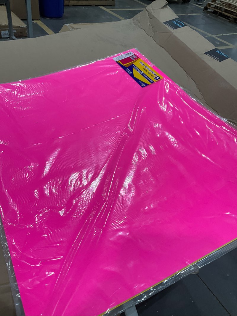 Condition photo showing As Is for Royal Brites Variety Pack Fluorescent Poster Board, 22 x 28 Inches, Assorted Neon, 5-Sheet Pack (23407)