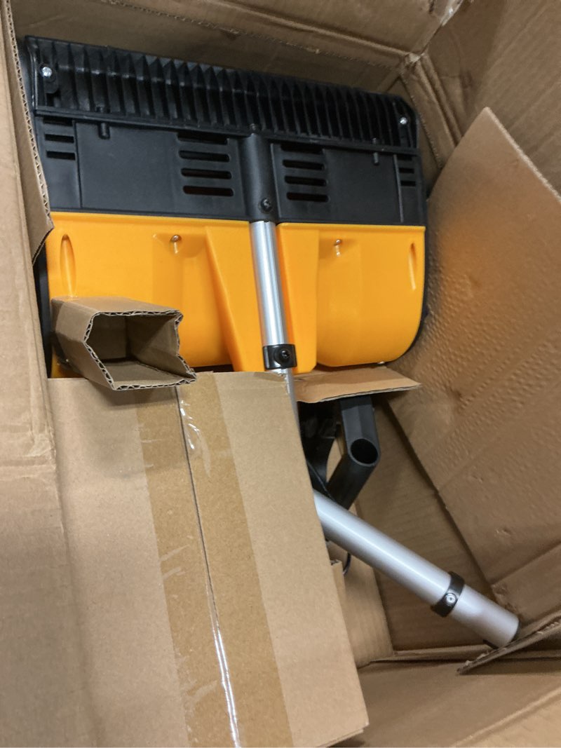 Condition photo showing As Is for Cordless Snow Shovel Compatible with Dewalt 20V Max Battery(NO Battery), 12'' Electric Snow Shovel with LED Lights & Adjustable Chute, Lightweight Battery Snow Blower for Driveway, Sidewalks